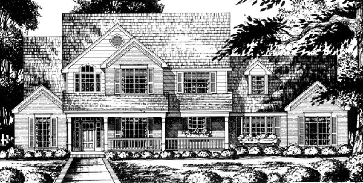 Full Rendering for House Plan #448672