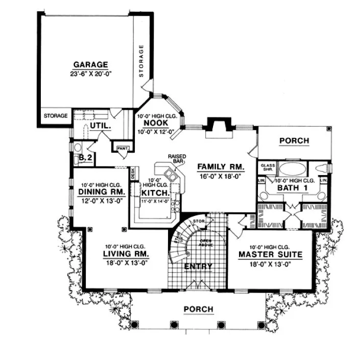 Main Floor Plan for House Plan #440413