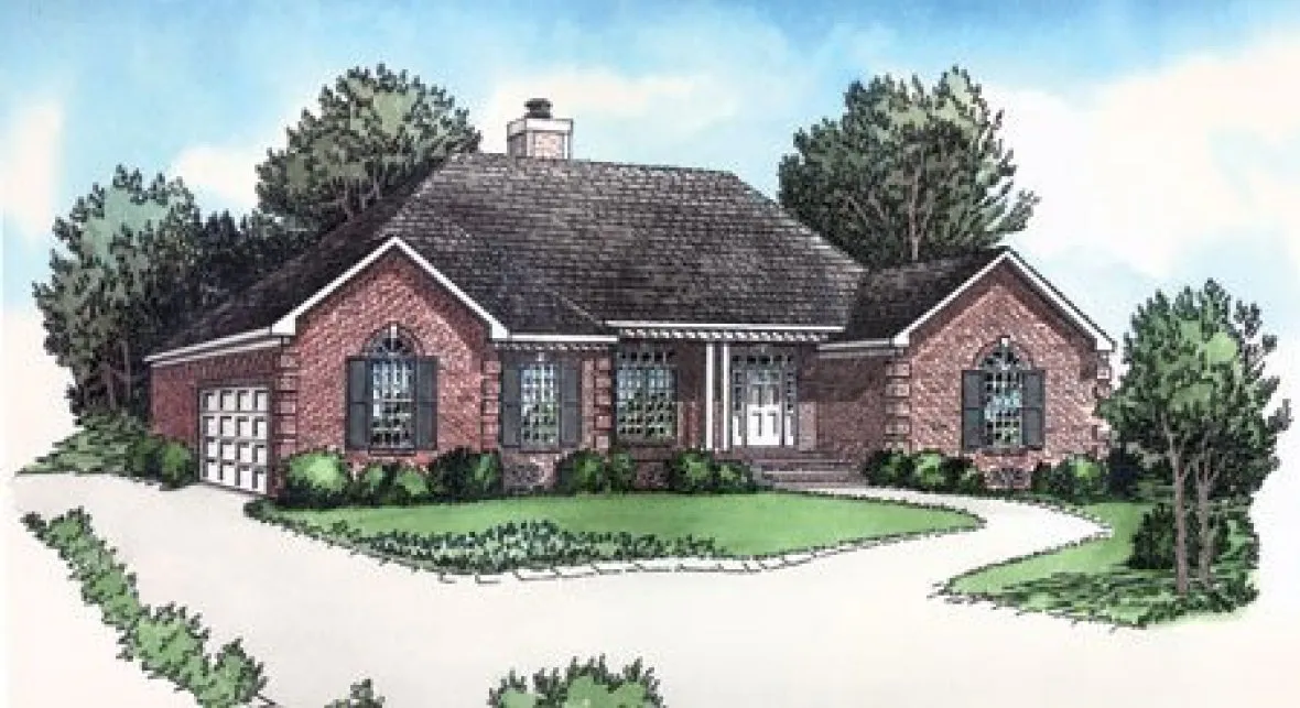 Full Rendering for House Plan #409011