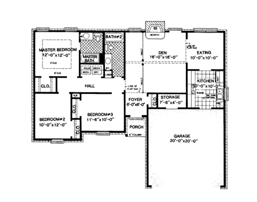 Main Floor Plan for House Plan #407201
