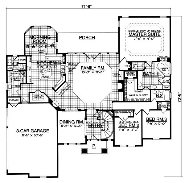 Main Floor Plan for House Plan #446383