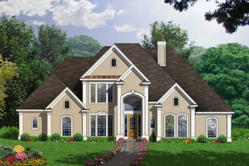 Full Rendering for House Plan #446383