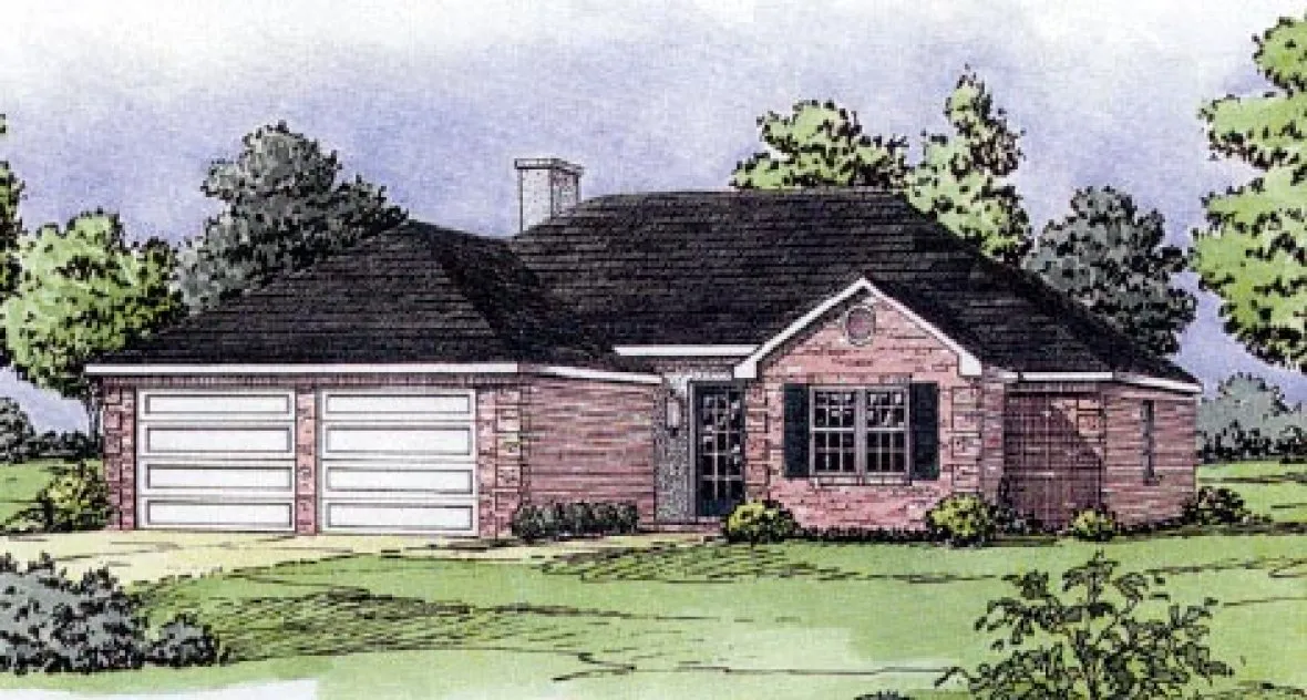 Full Rendering for House Plan #408201