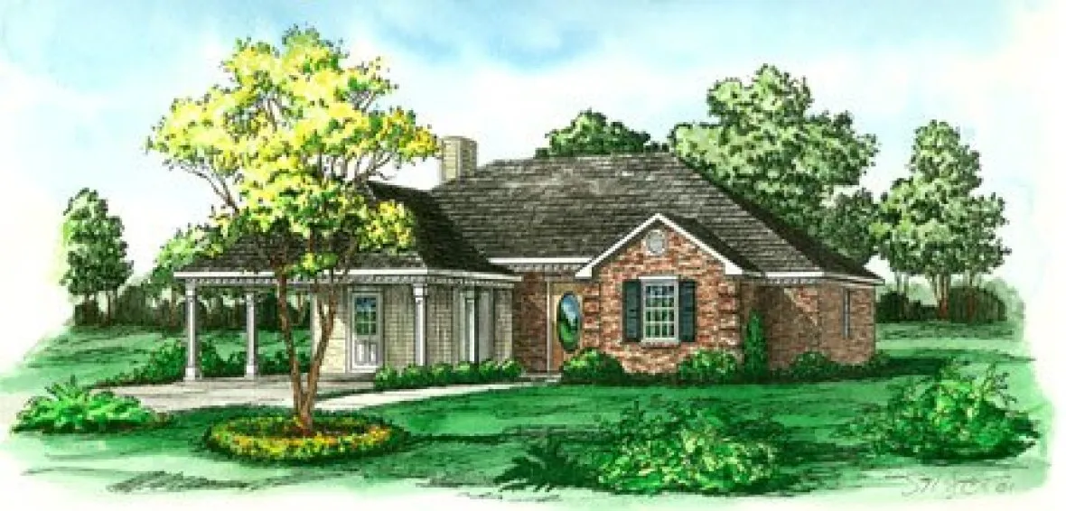 Full Rendering for House Plan #400121