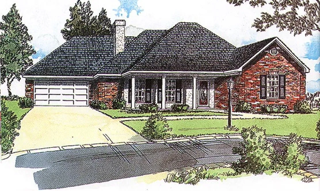 Full Rendering for House Plan #402121