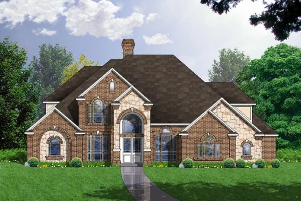 Full Rendering for House Plan #442493