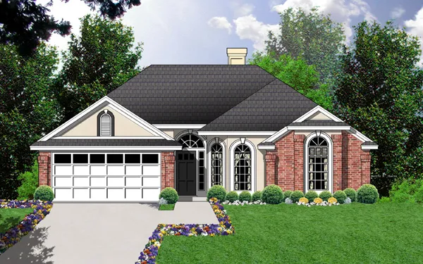 Full Rendering for House Plan #444091