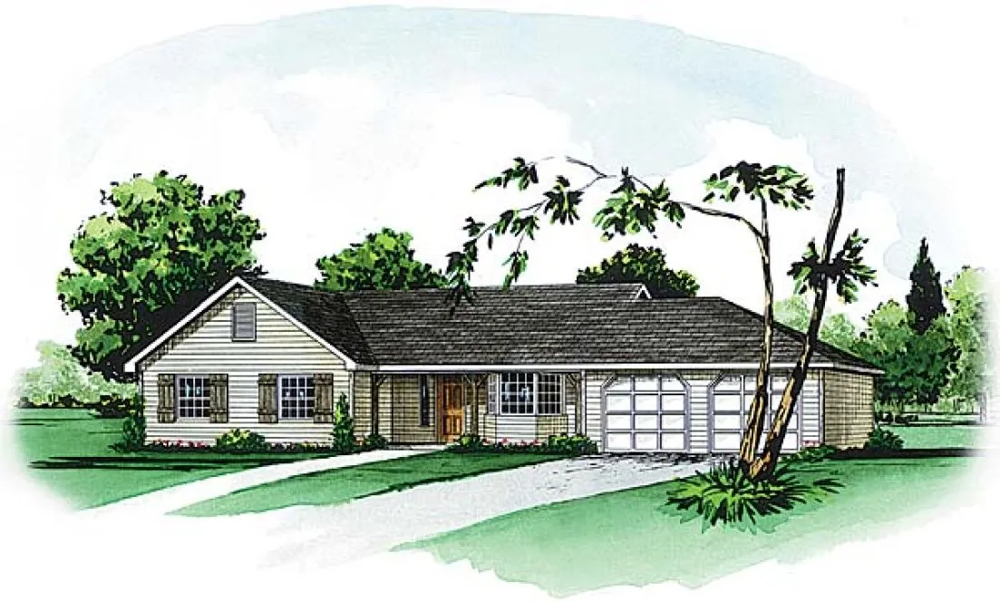 Full Rendering for House Plan #402031