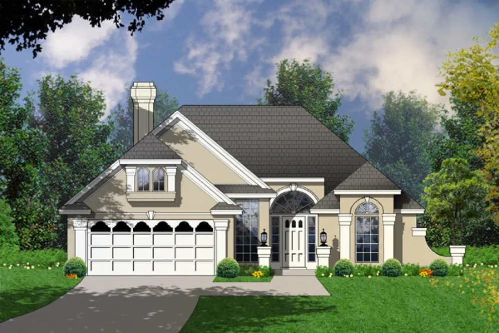 Full Rendering for House Plan #448091