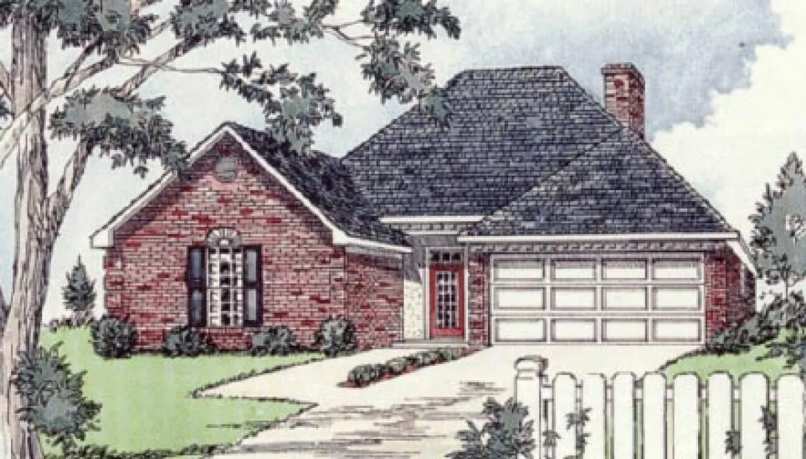 Full Rendering for House Plan #408031