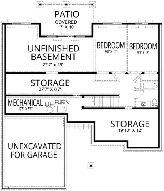 Basement Plan for House Plan #806461