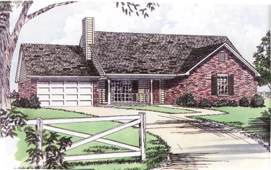 Full Rendering for House Plan #400131