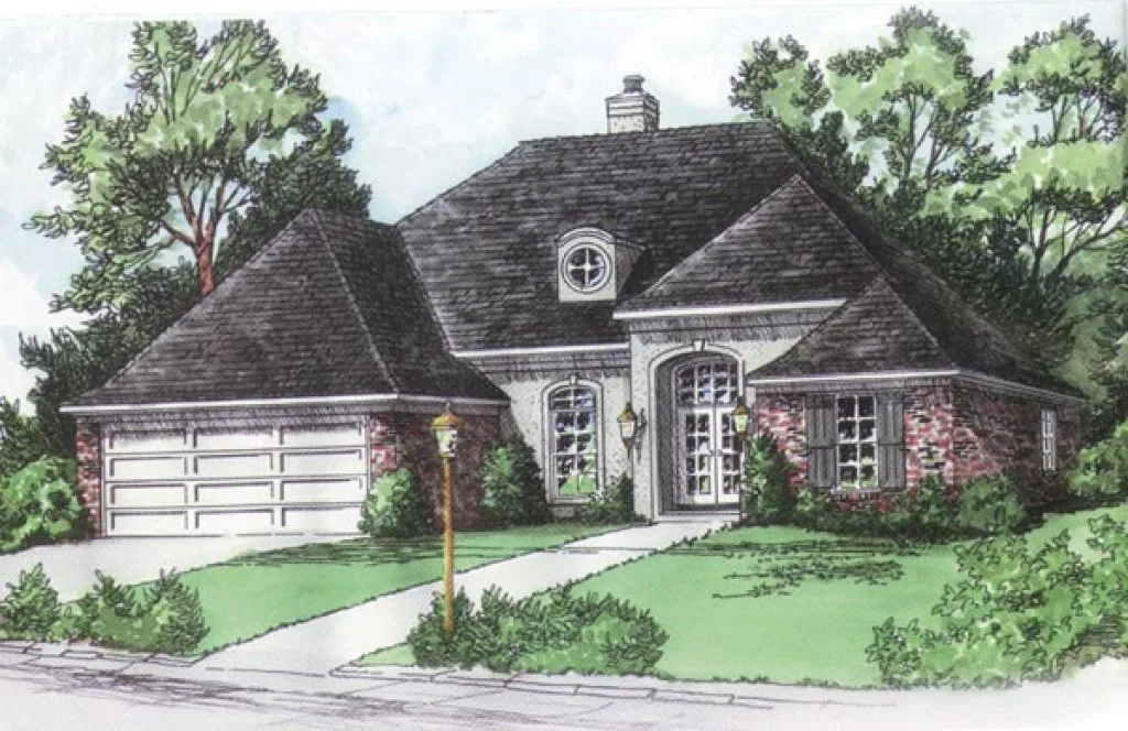 Full Rendering for House Plan #402131