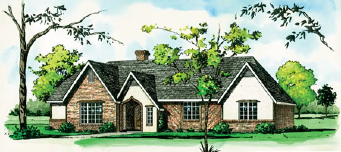 Full Rendering for House Plan #401041