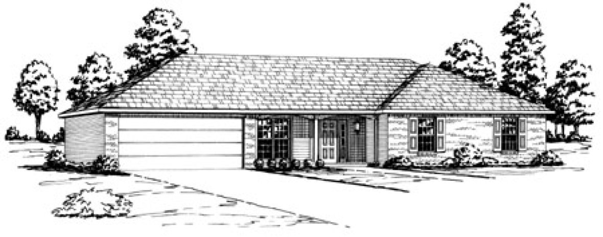 Full Rendering for House Plan #404041