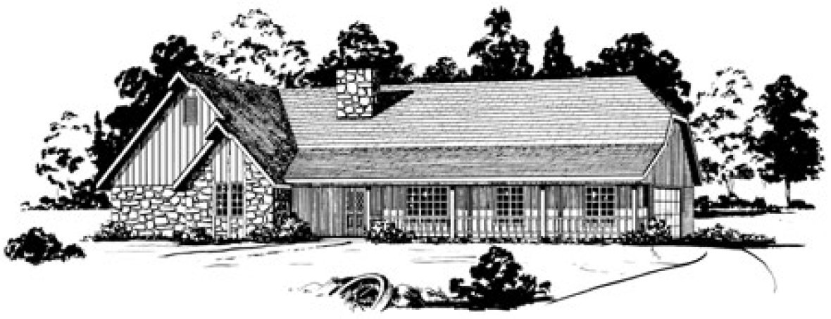 Full Rendering for House Plan #401051