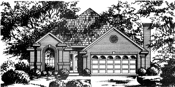 Full Rendering for House Plan #442013