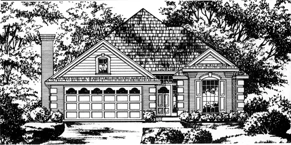 Full Rendering for House Plan #442023