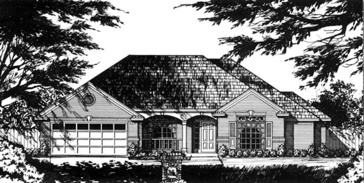 Full Rendering for House Plan #446402