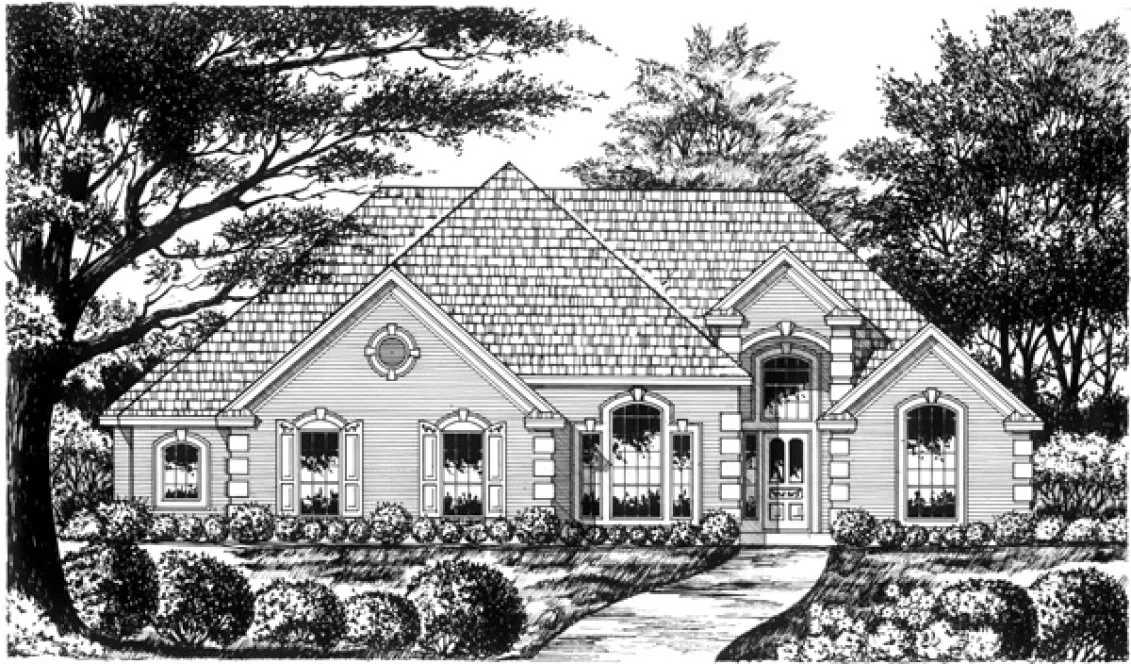 Full Rendering for House Plan #440502
