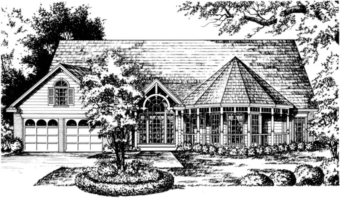 Full Rendering for House Plan #440212