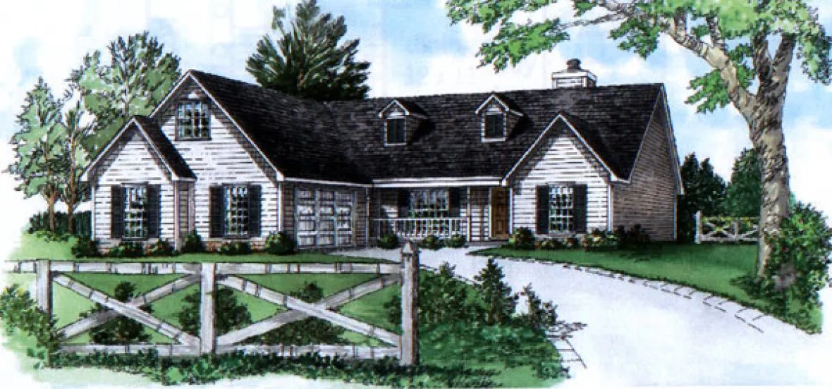 Full Rendering for House Plan #405161