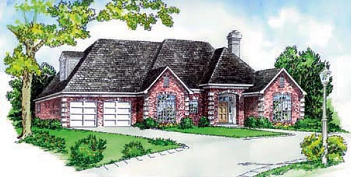 Full Rendering for House Plan #408161