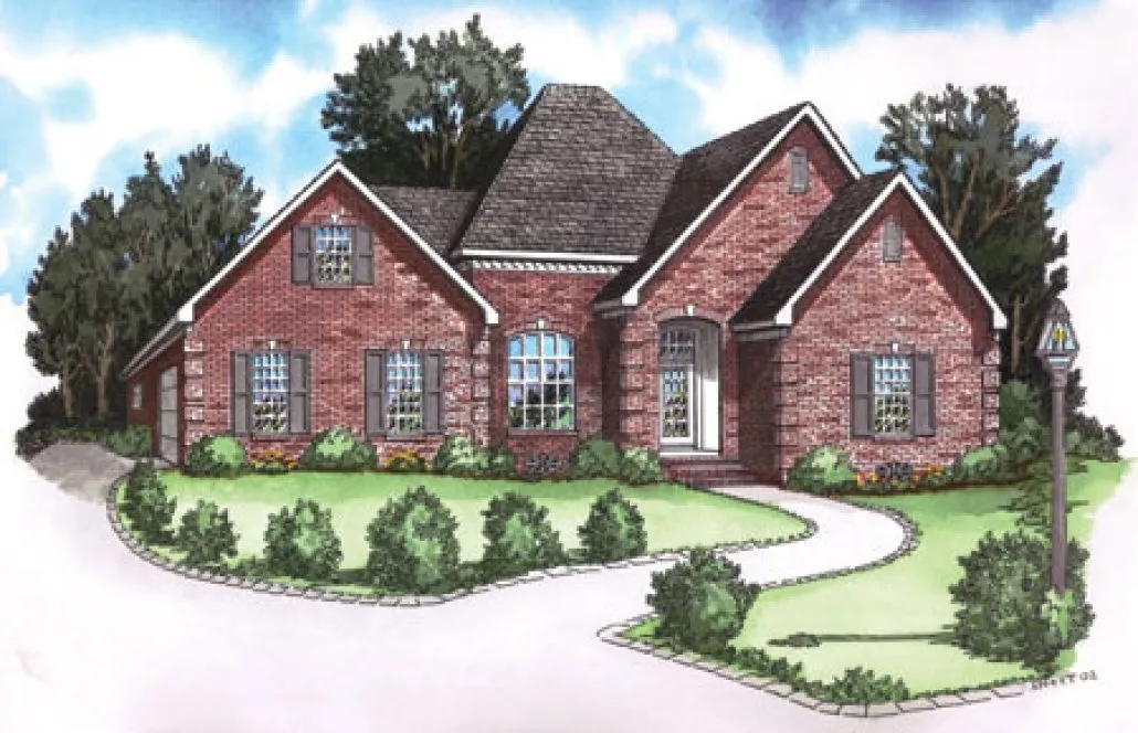 Full Rendering for House Plan #402261