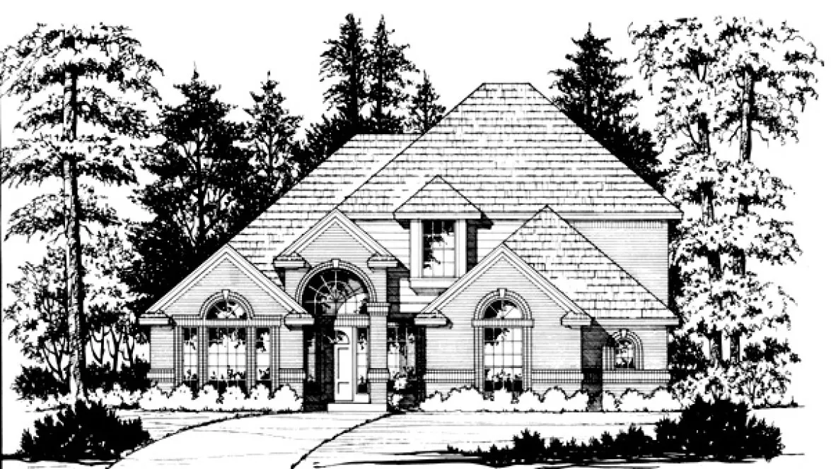 Full Rendering for House Plan #442440