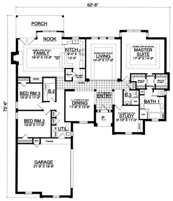 Main Floor Plan for House Plan #448442