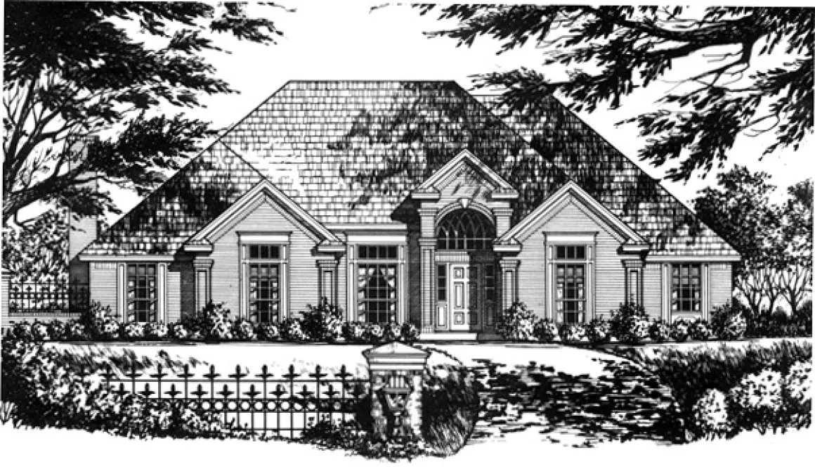 Full Rendering for House Plan #448442