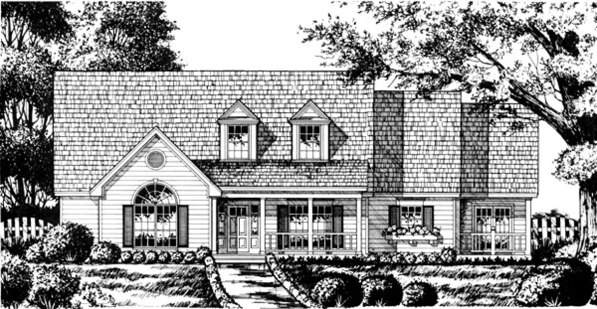Full Rendering for House Plan #442531