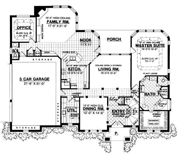 Main Floor Plan for House Plan #445553