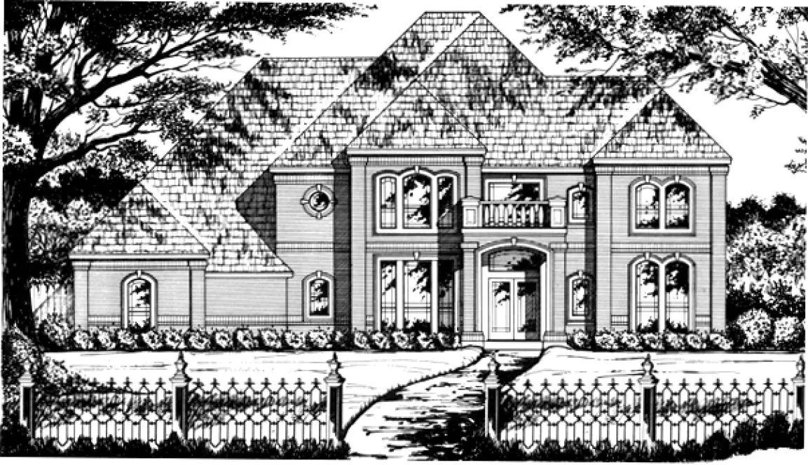 Full Rendering for House Plan #445553