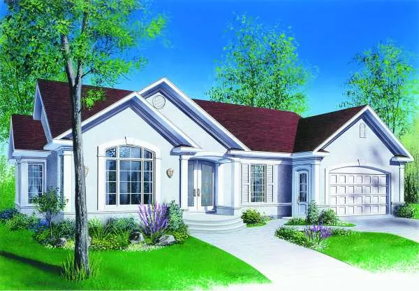 Full Rendering for House Plan #146722
