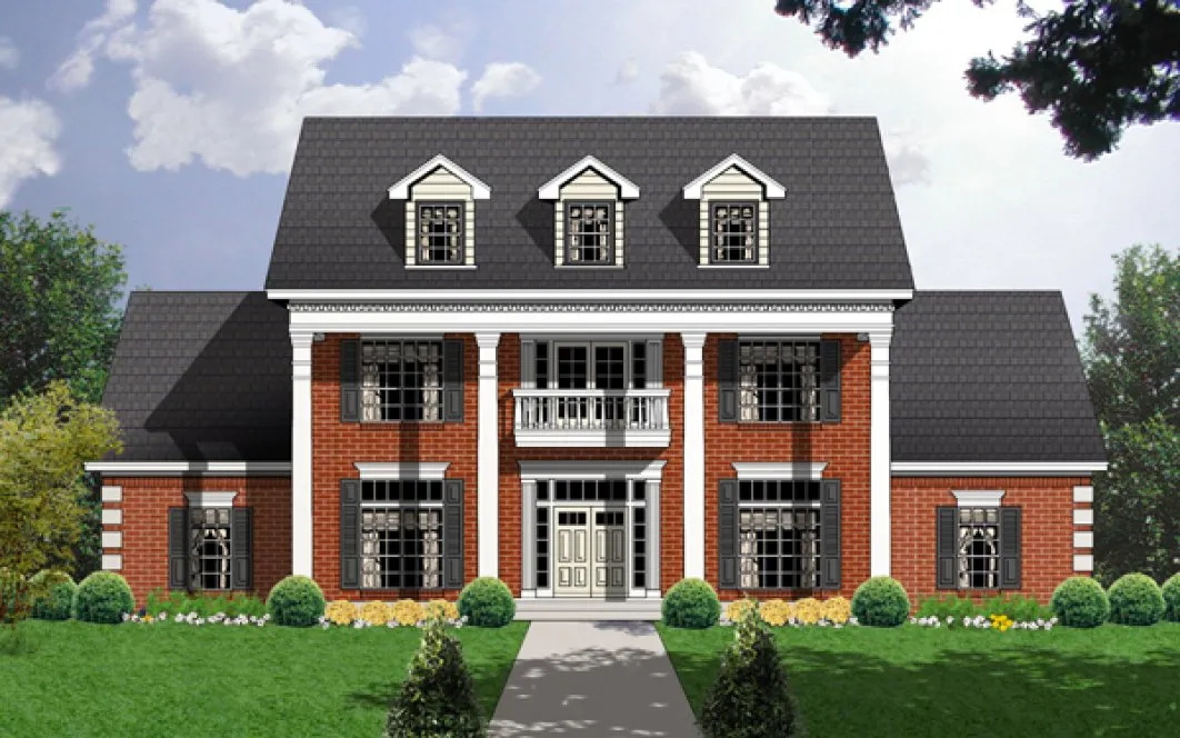 Full Rendering for House Plan #446623