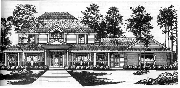 Full Rendering for House Plan #442987