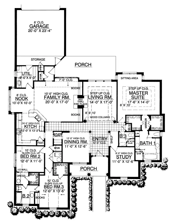 Main Floor Plan for House Plan #444582