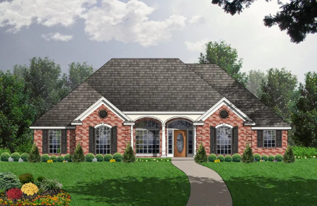Full Rendering for House Plan #444582