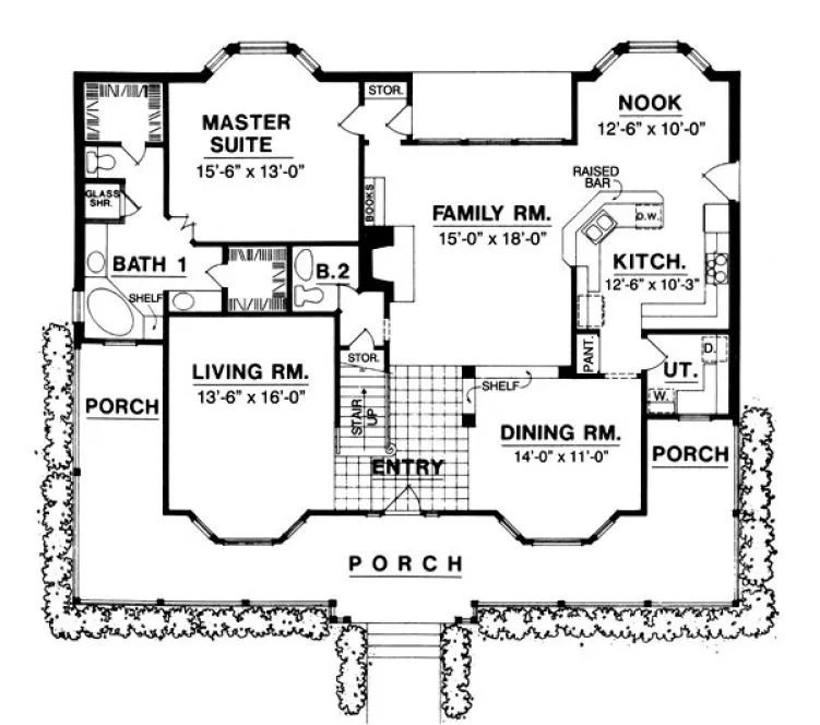 Main Floor Plan for House Plan #443482