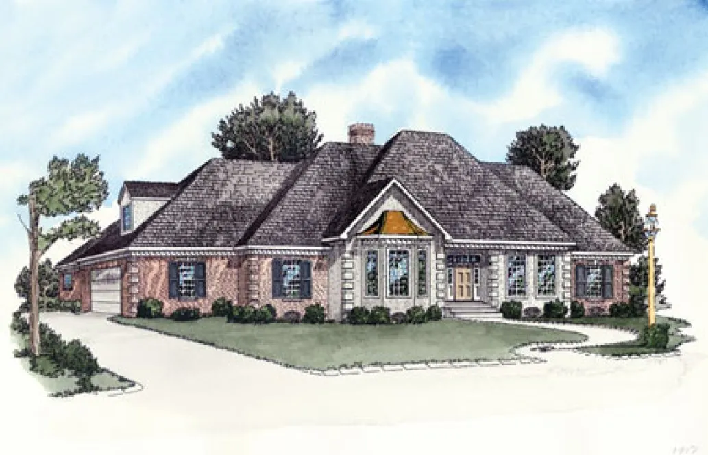Full Rendering for House Plan #404171