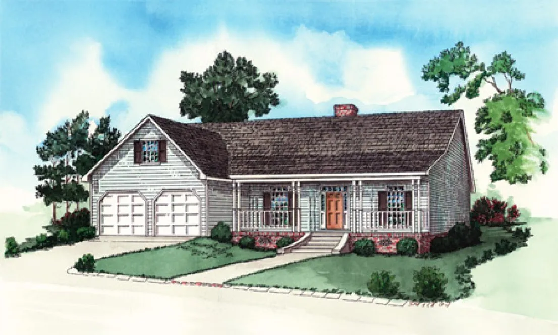 Full Rendering for House Plan #406171