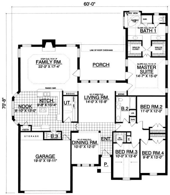 Main Floor Plan for House Plan #442352