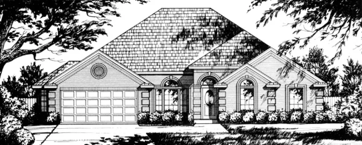 Full Rendering for House Plan #442352
