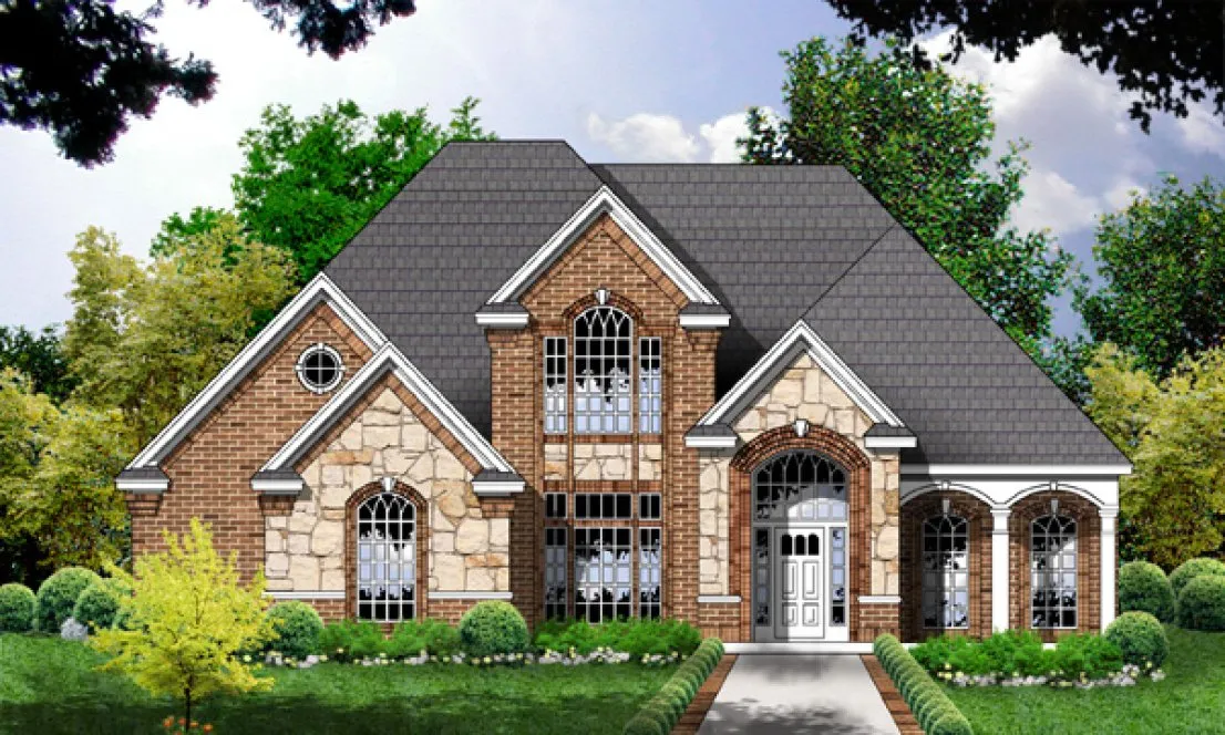 Full Rendering for House Plan #440562
