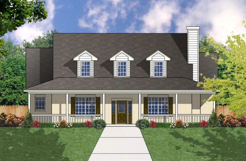 Full Rendering for House Plan #442322