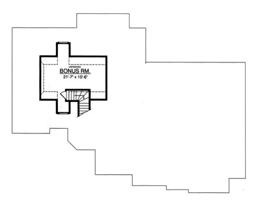 Second Floor Plan for House Plan #442316
