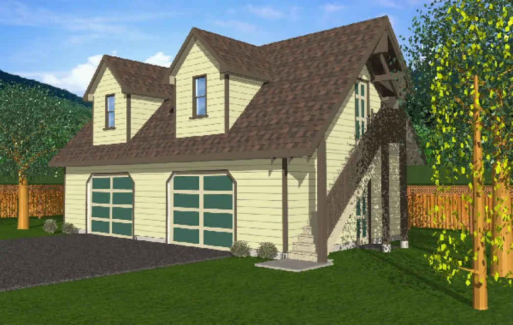 Full Rendering for House Plan #461201