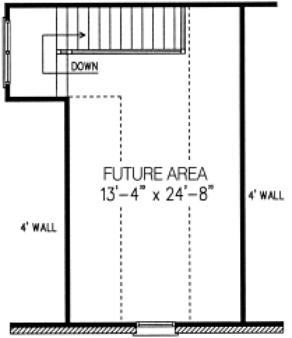 Second Floor Plan for House Plan #471000