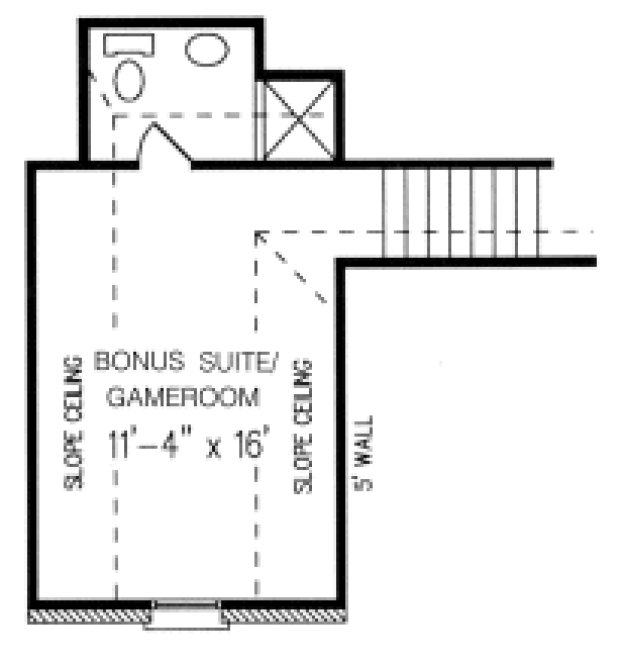 Second Floor Plan for House Plan #472000